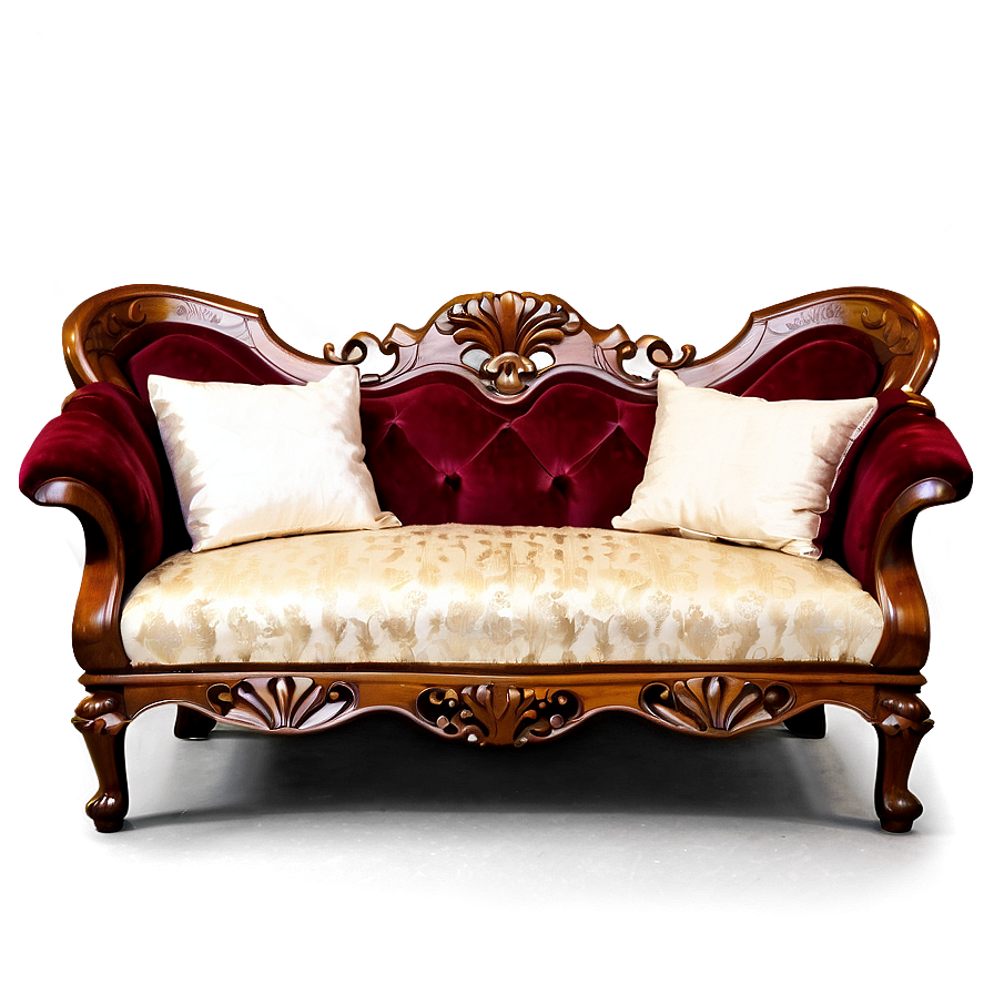 Classic Wooden Sofa Png 67