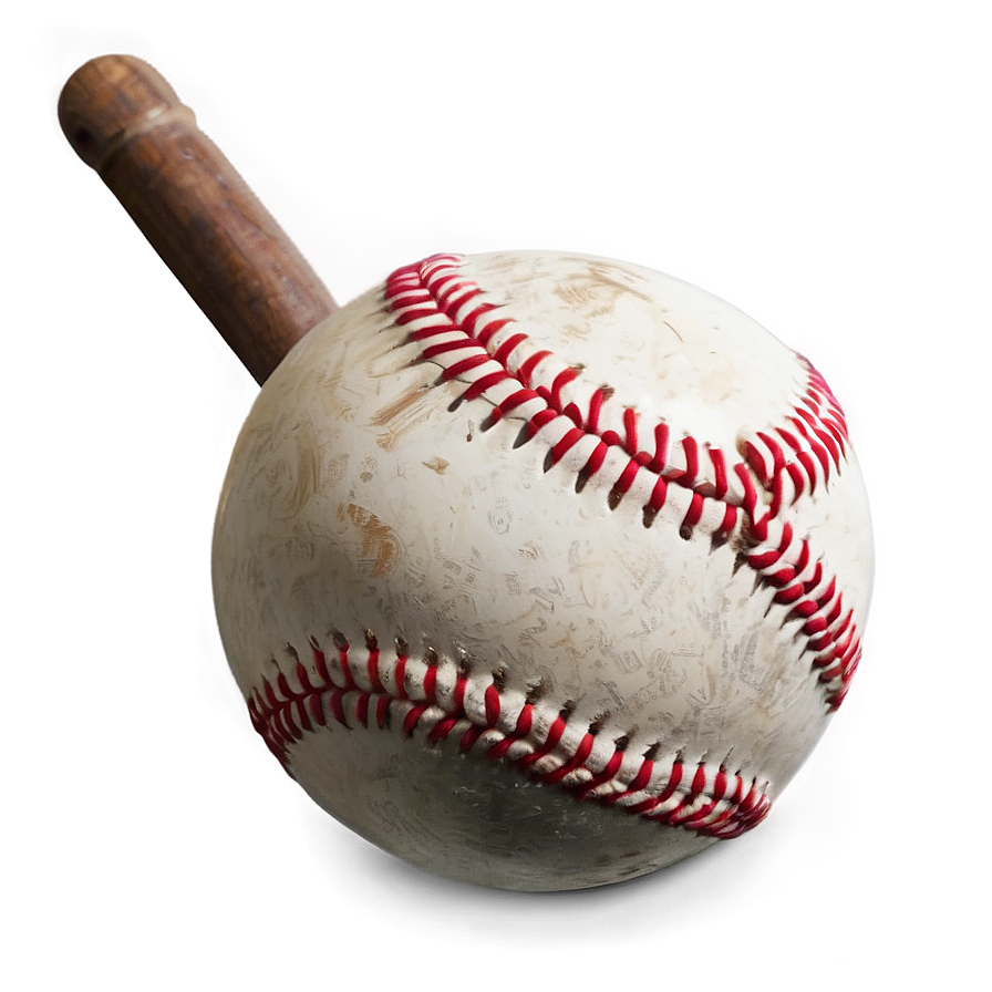 Classic Worn Baseball Design Png 06282024