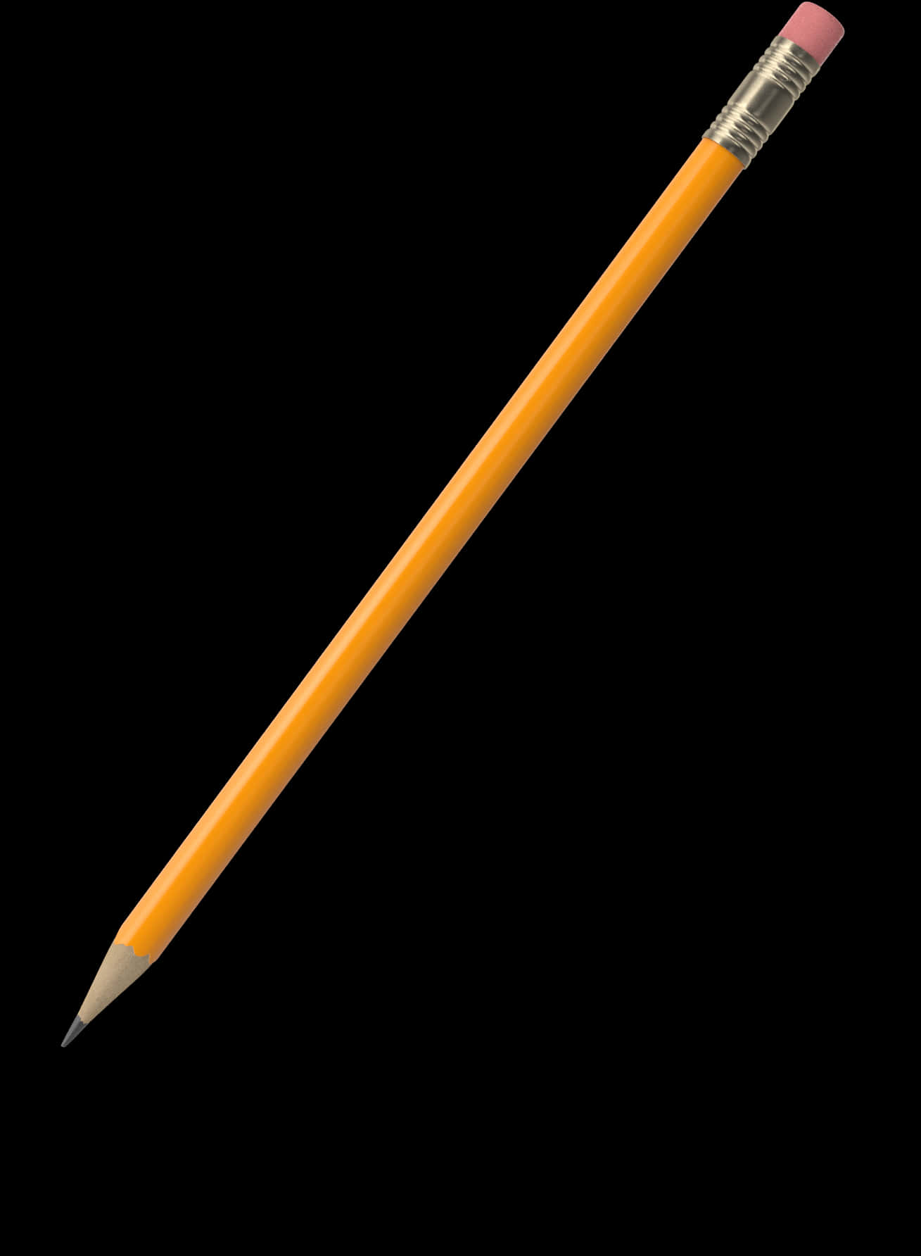 Classic Yellow Pencil Black Background.jpg