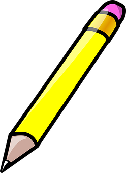 Classic Yellow Pencil Graphic