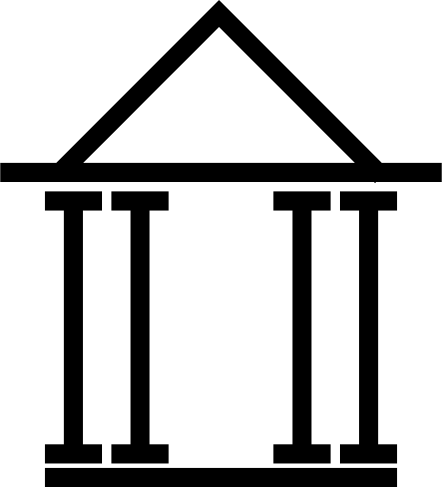 Classical Architecture Columns Silhouette