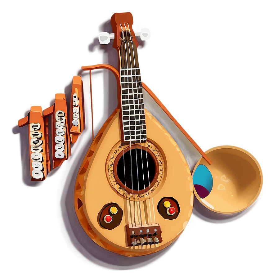 Clay Musical Instruments Png 27