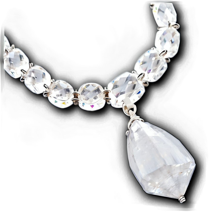 Clear Quartz Necklace Png 28