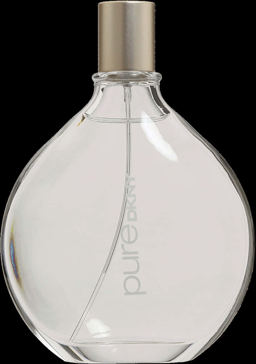 Clear Round Perfume Bottle