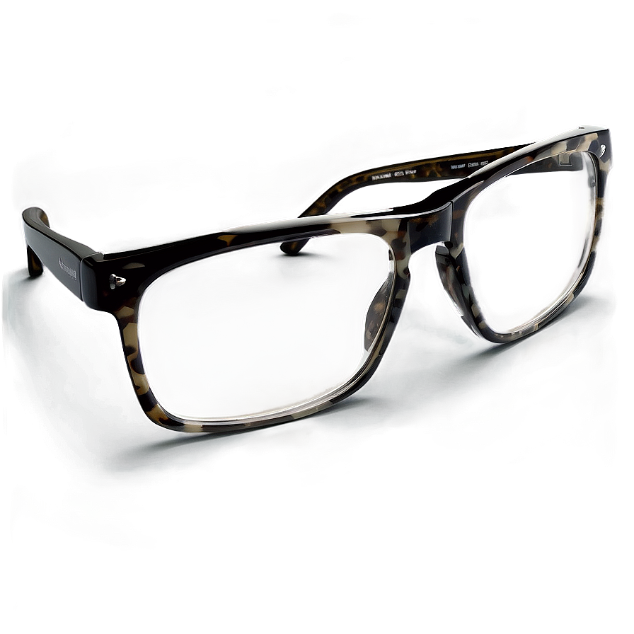 Clear Wide Frame Glasses Png Txh