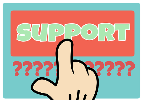 Clicking For Support_ Vector Graphic