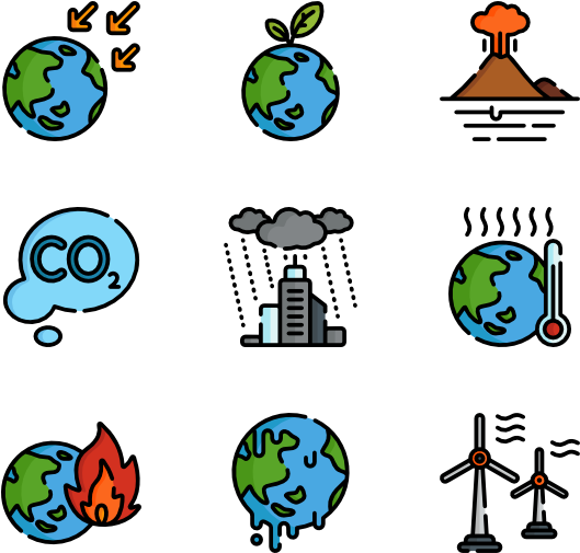 Climate_ Change_ Concepts_ Illustration_ Set