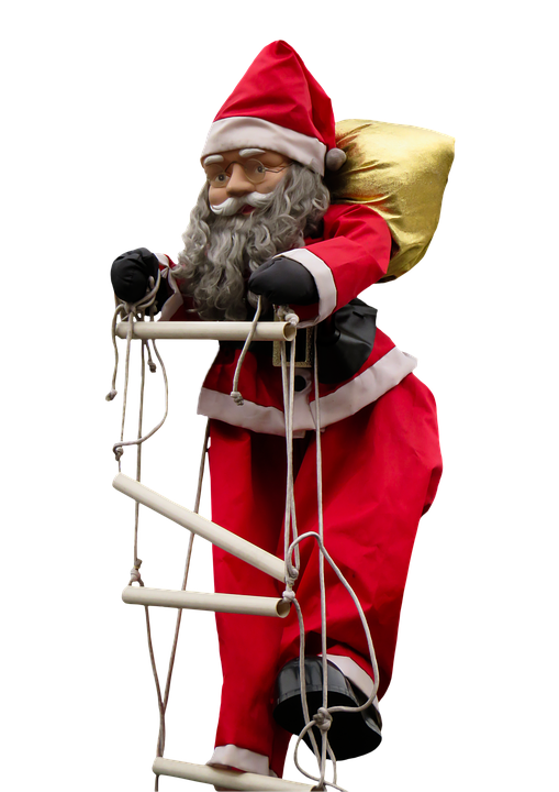 Climbing Santa Decoration