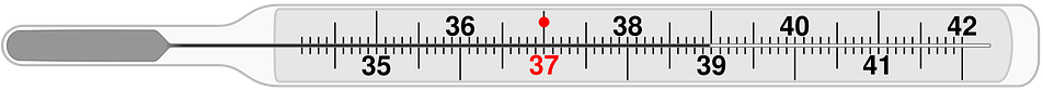 Clinical Thermometer Reading37 Degrees Celsius