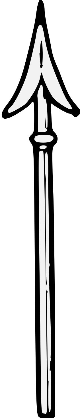 Clipart Black And White Spear, Hd Png Download