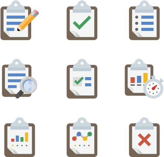 Clipboard Icons Set