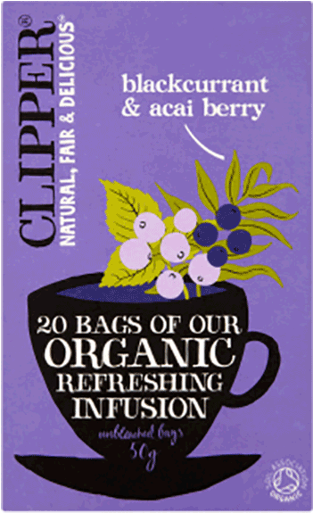 Clipper Blackcurrant Acai Berry Tea Product