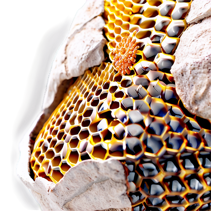 Close-up Beehive Detail Png 43