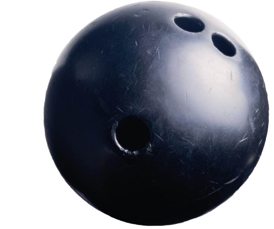 Close Up Black Bowling Ball