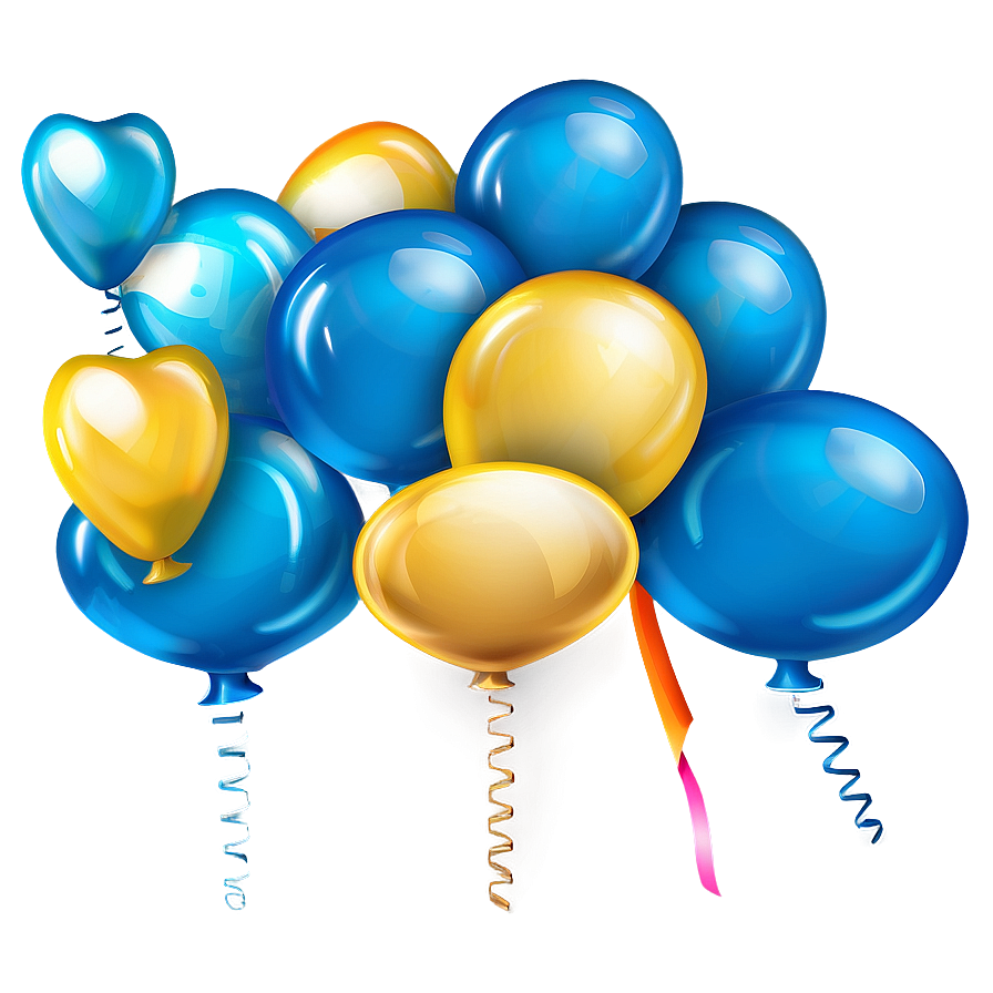 Cloud Blue Balloons Png Nou