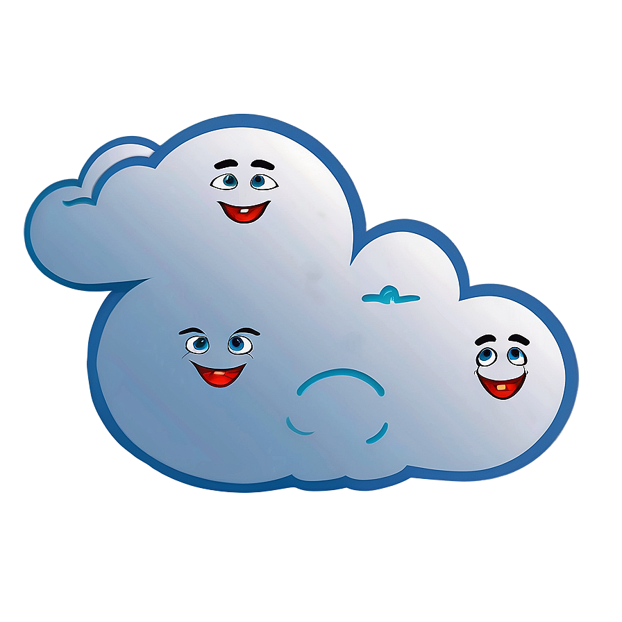 Cloud Cartoon With Faces Png 52