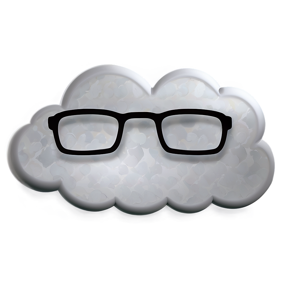 Cloud Cartoon With Glasses Png 67