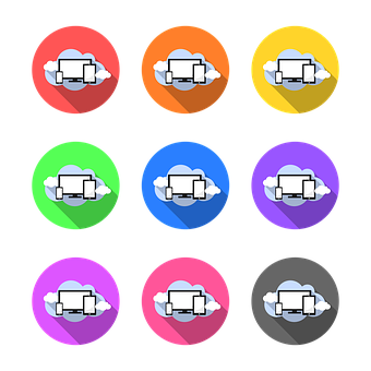 Cloud Computing Icons Set