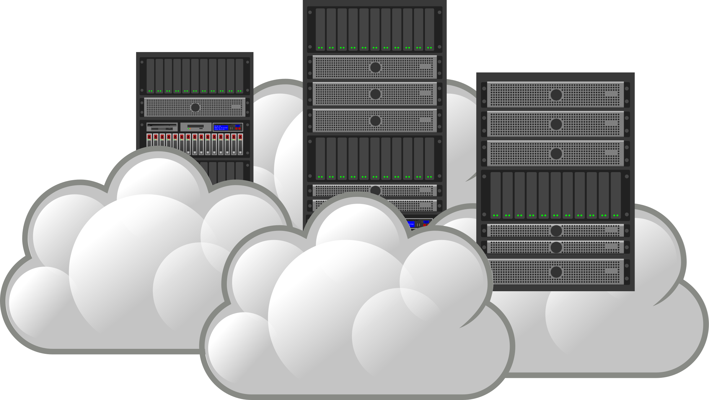 Cloud Computing Servers Concept