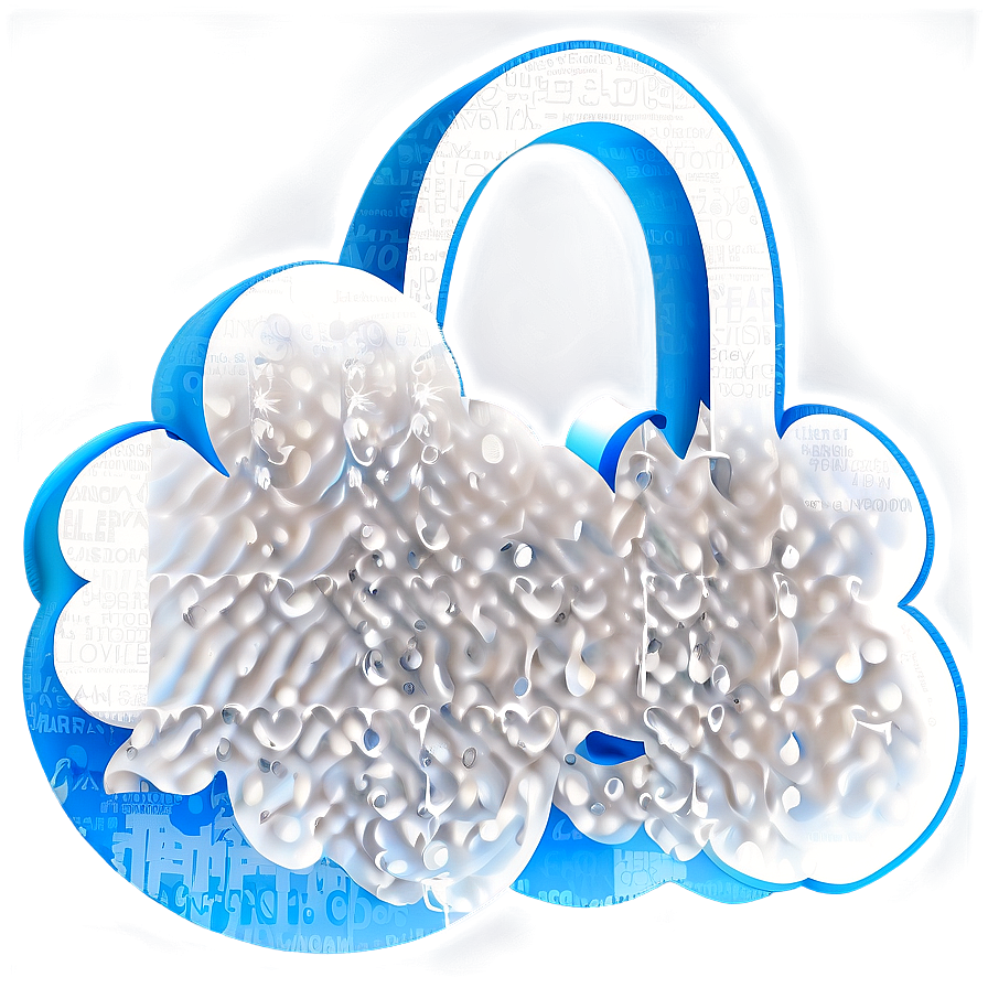 Cloud Typography Clipart Png 33