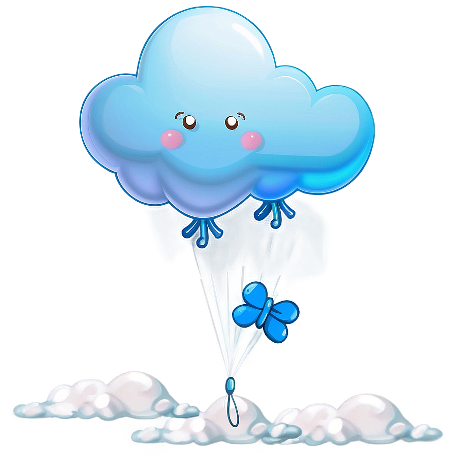 Cloud With Balloons Png 06252024