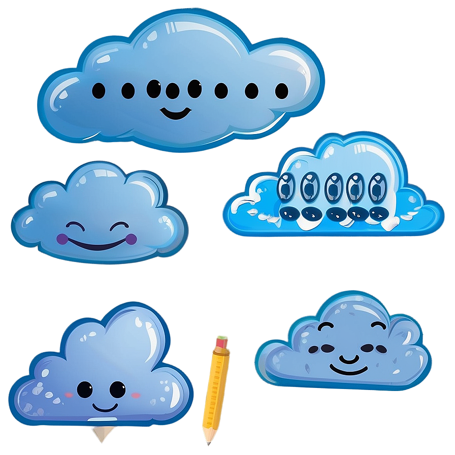 Cloud With Faces Clipart Png Eip