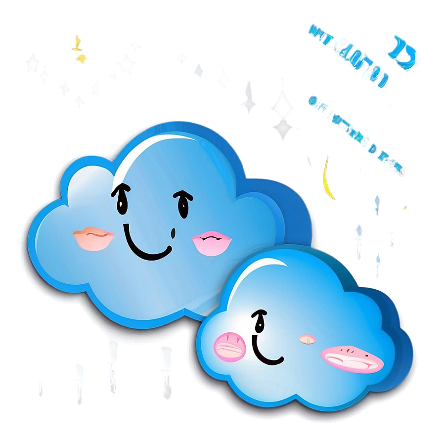 Cloud With Faces Clipart Png Kwj