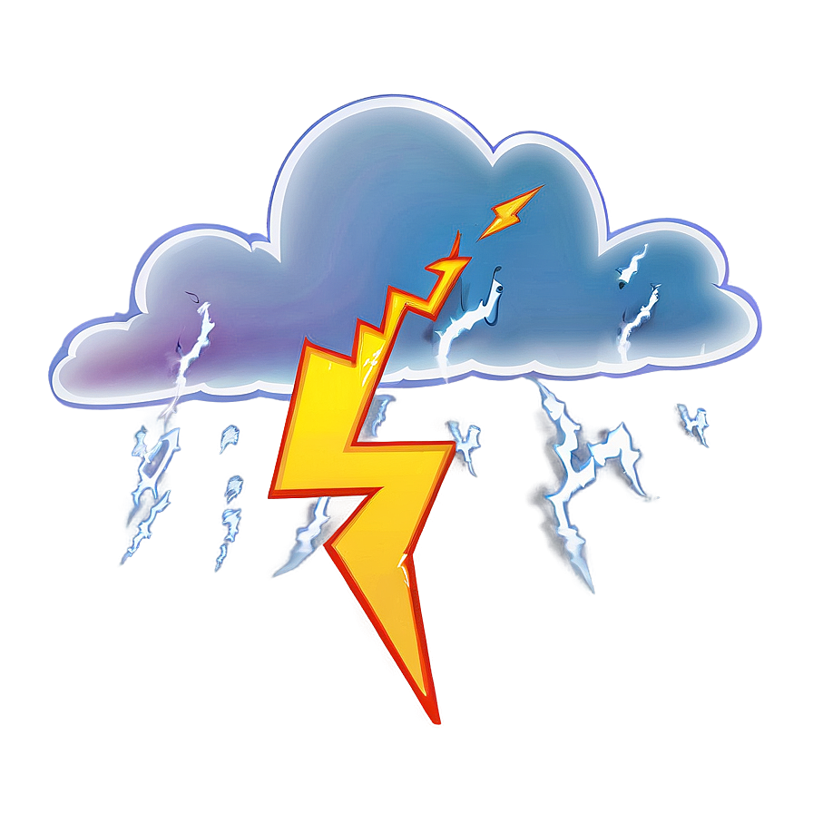 Cloud With Lightning Bolt Png Umv52