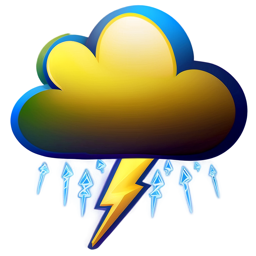 Cloud With Lightning Clipart Png 05252024