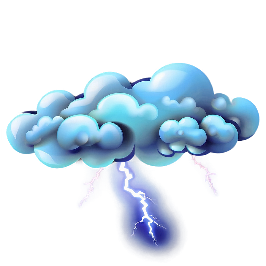 Cloud With Lightning Clipart Png 71