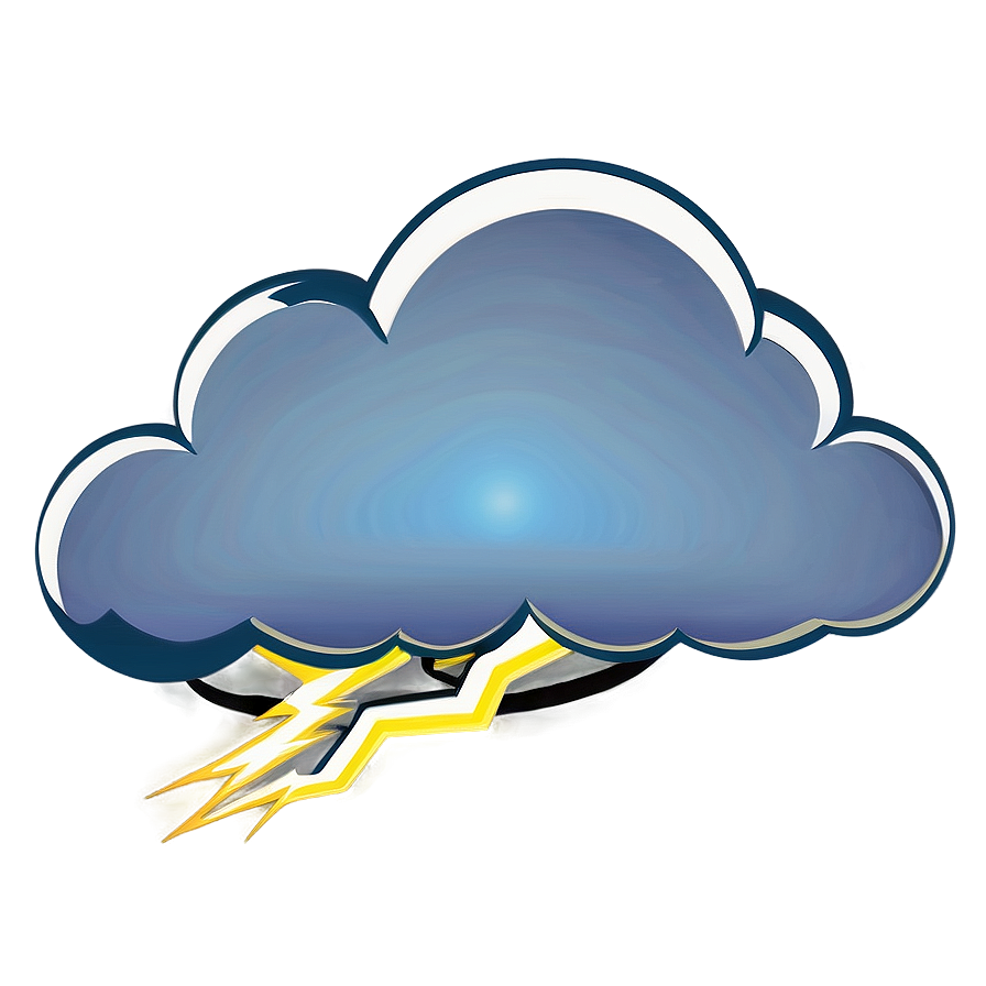 Cloud With Lightning Clipart Png Tmx