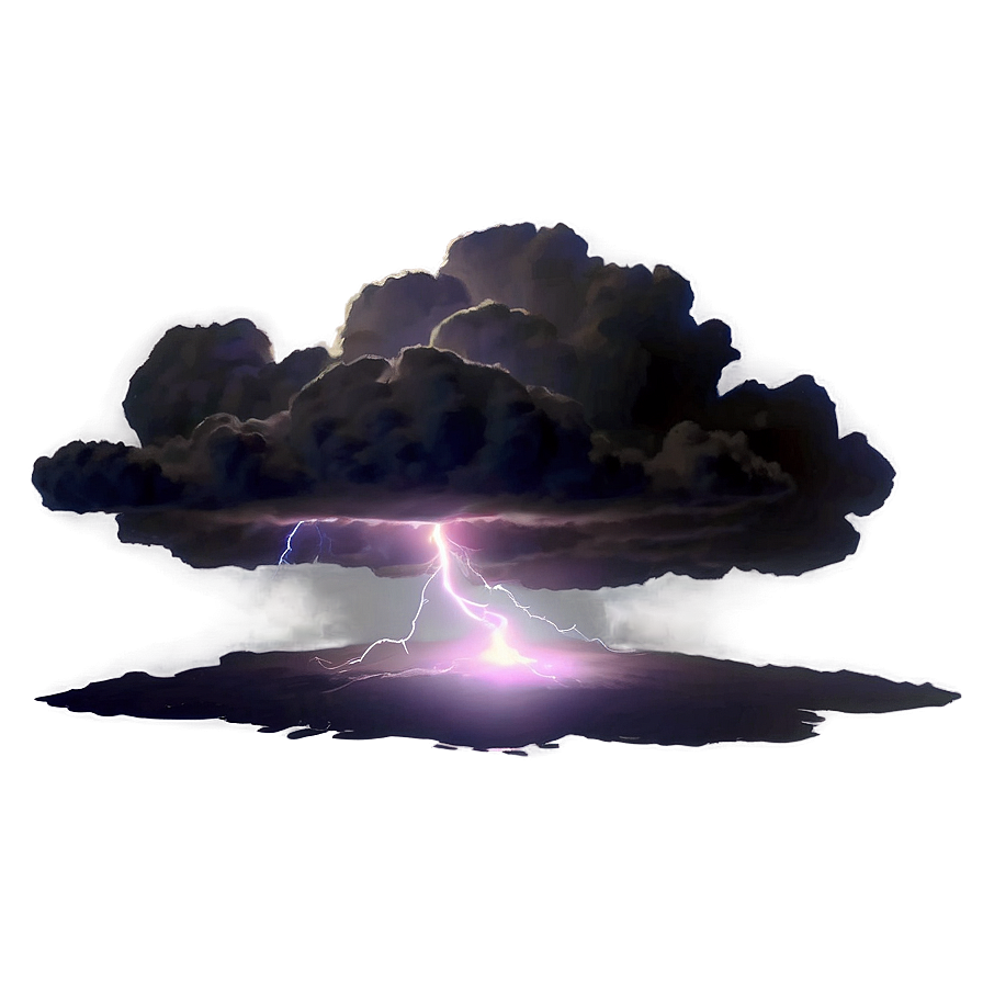 Cloud With Lightning Png 68