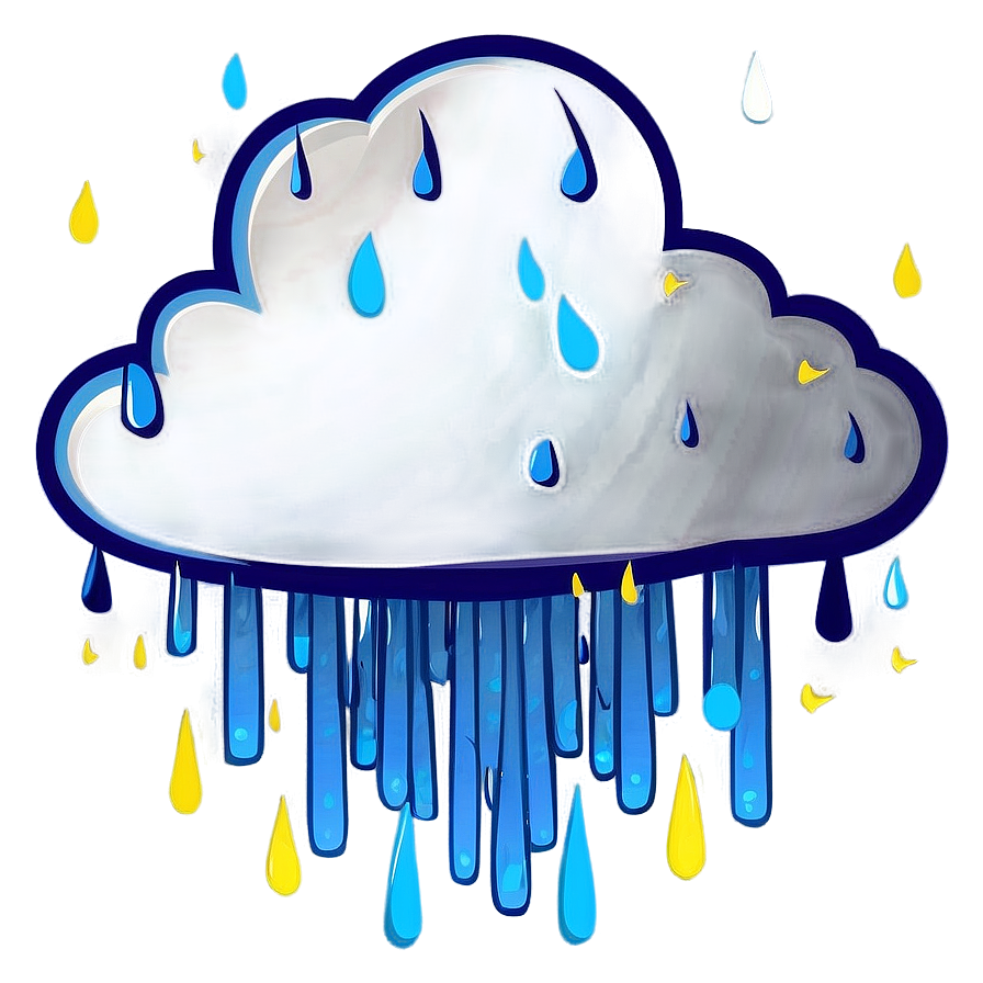 Cloud With Rain Clipart Png 36