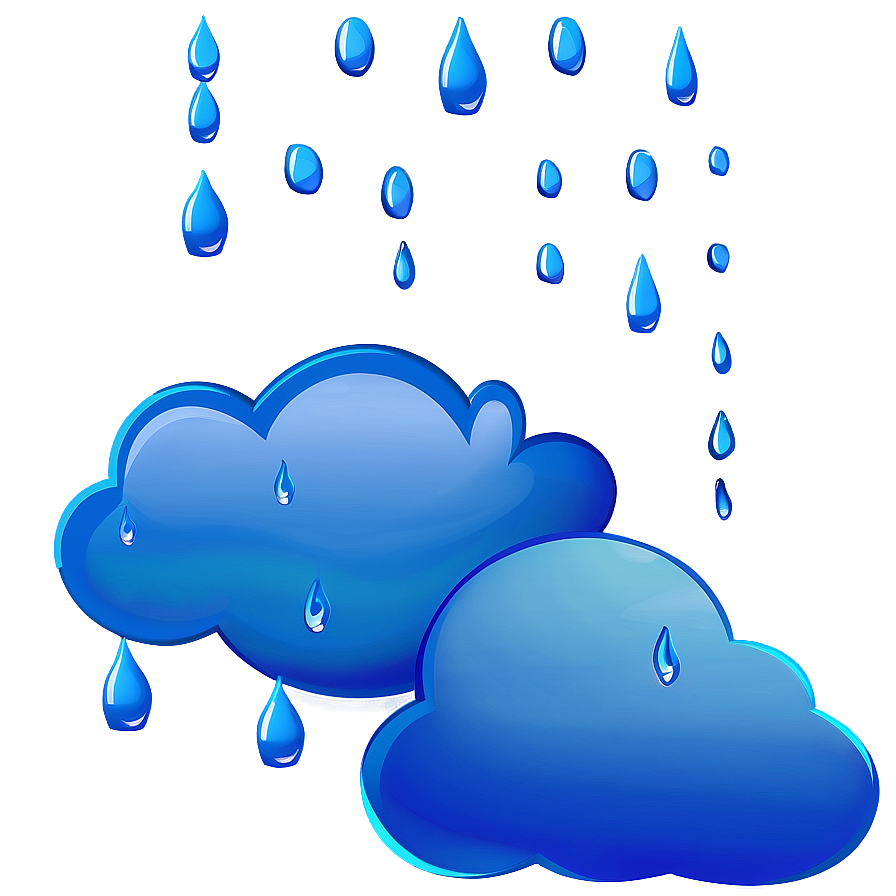 Cloud With Raindrops Clipart Png Dqi39