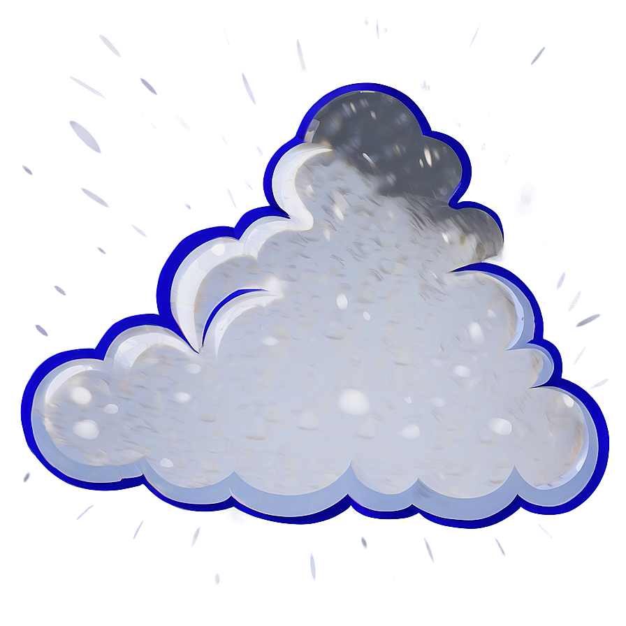 Cloud With Snow Clipart Png 05252024