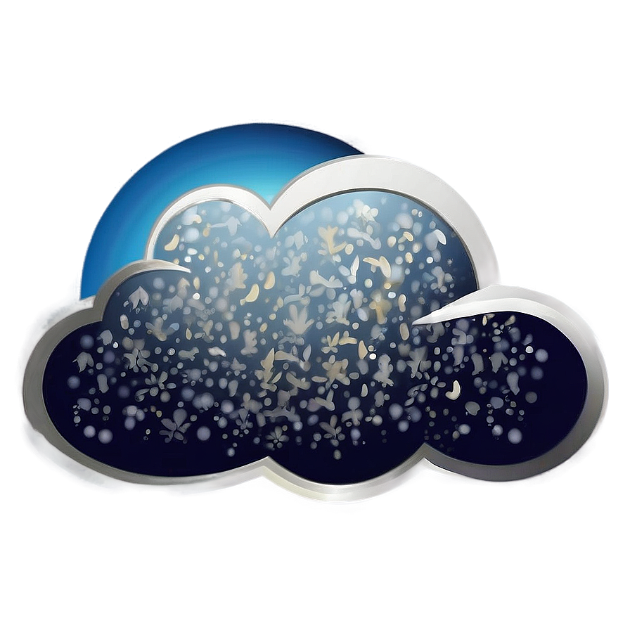 Cloud With Snow Clipart Png 16