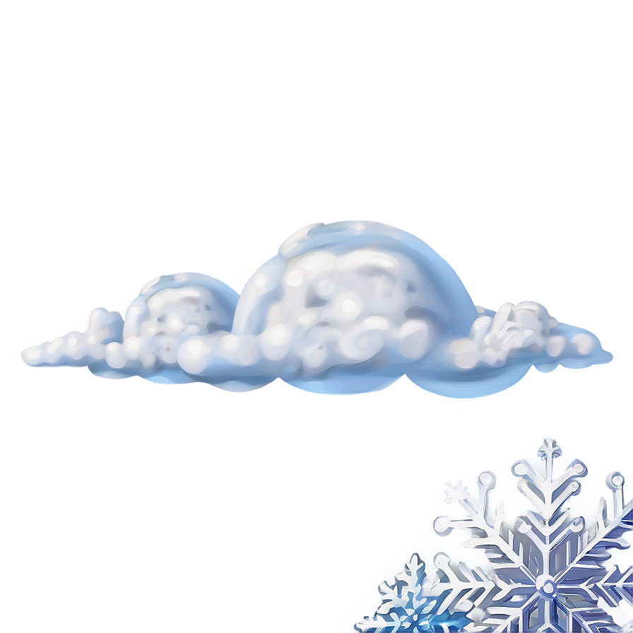 Cloud With Snow Clipart Png 56