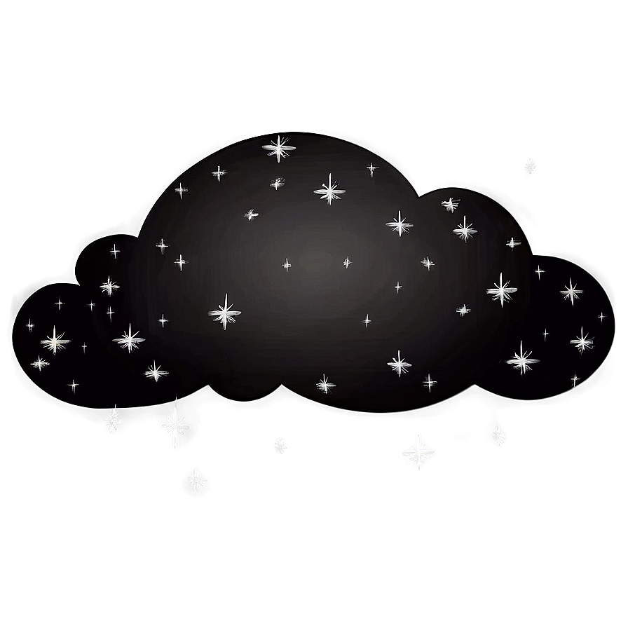 Clouds With Stars Png 04292024