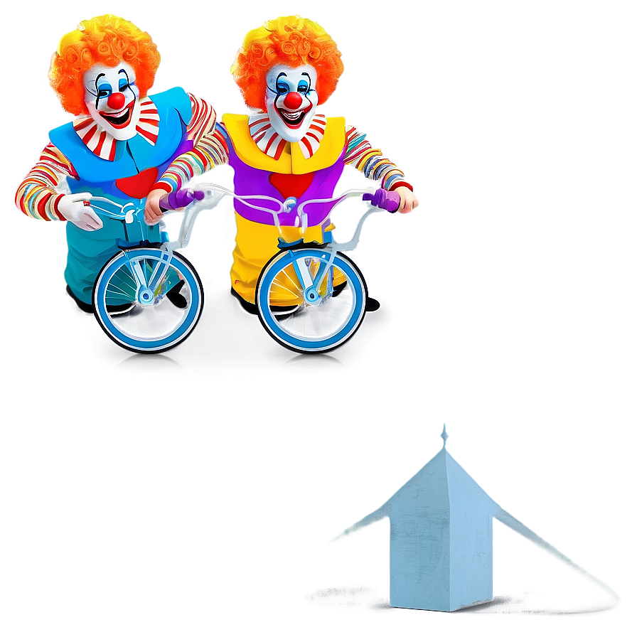 Clown Bicycle Stunt Png 05232024