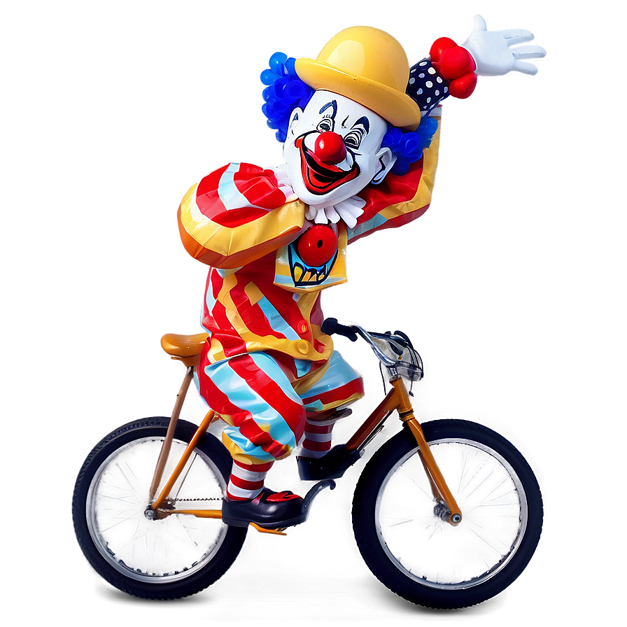 Clown Bicycle Stunt Png Okv23