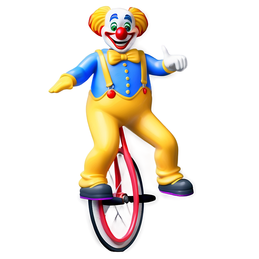 Clown Emoji On Unicycle Png Bmy