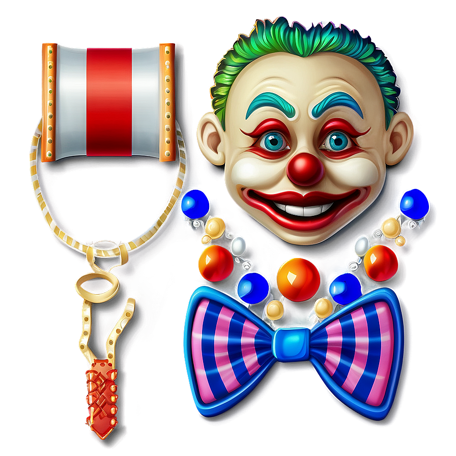 Clown Emoji With Bowtie Png Boy34