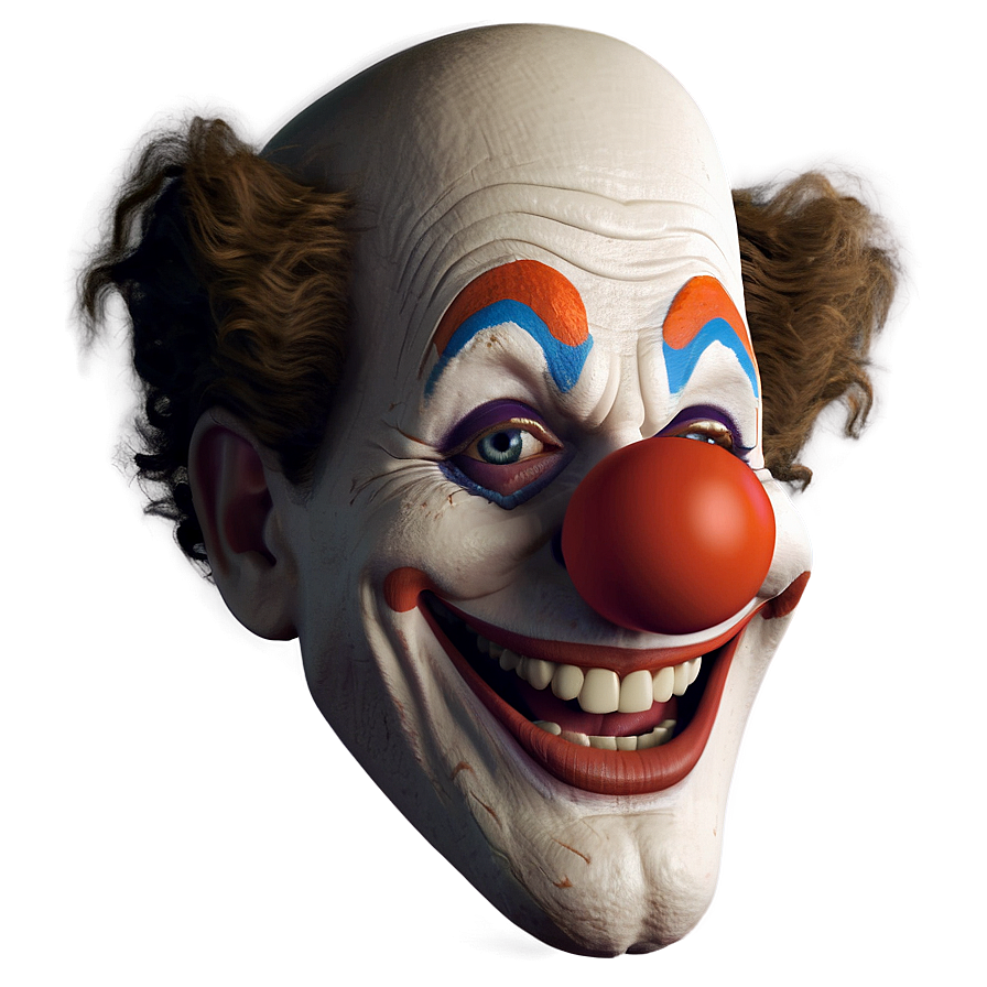 Clown Face Caricature Png Bws