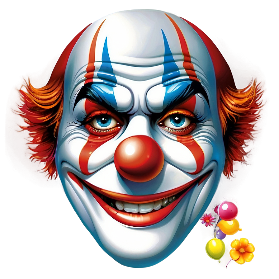 Clown Face Vector Art Png 41