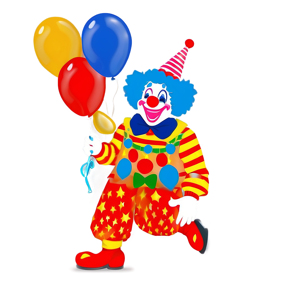 Clown With Balloons Png Kem97