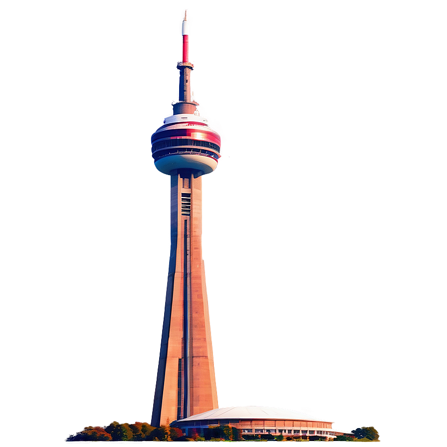 Cn Tower Glorious Sunrise Png Csd