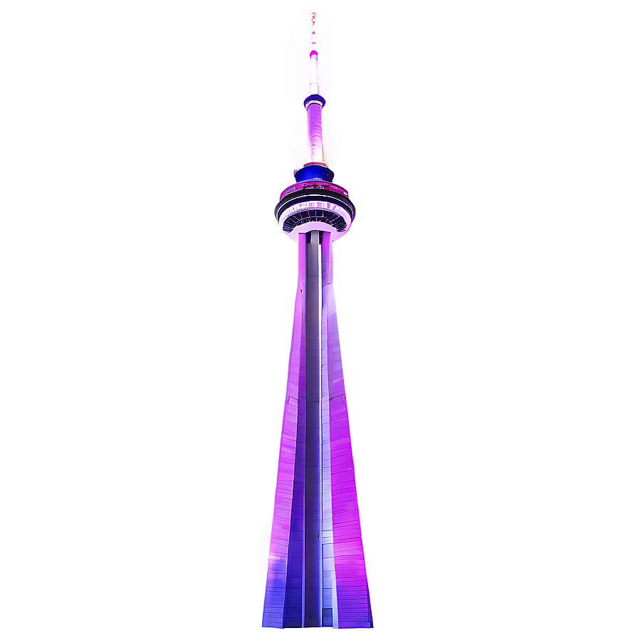 Cn Tower Twilight Glow Png Drg