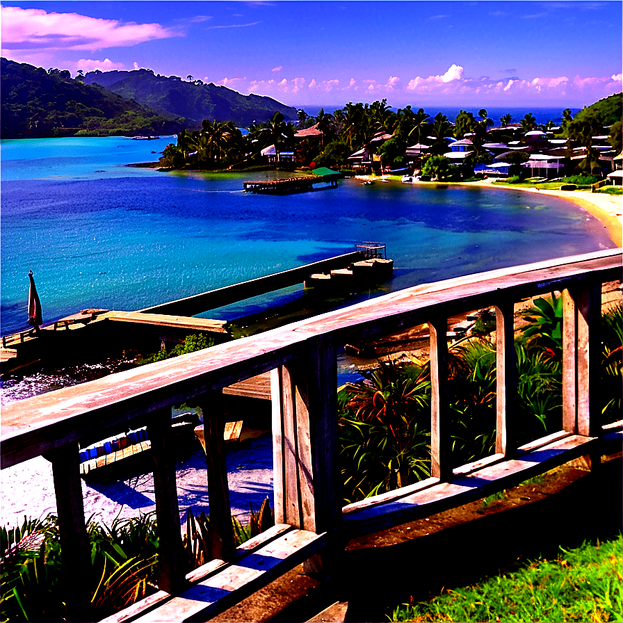 Coastal Town View Png Xbt