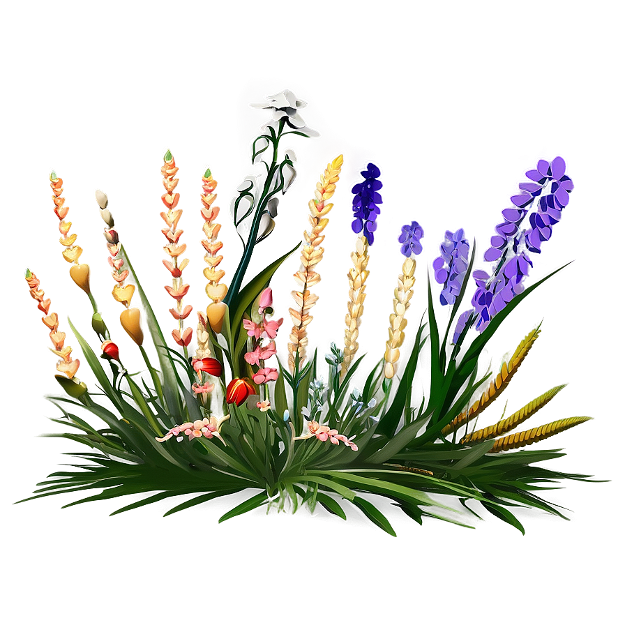 Coastal Wildflowers Scene Png Vyl57