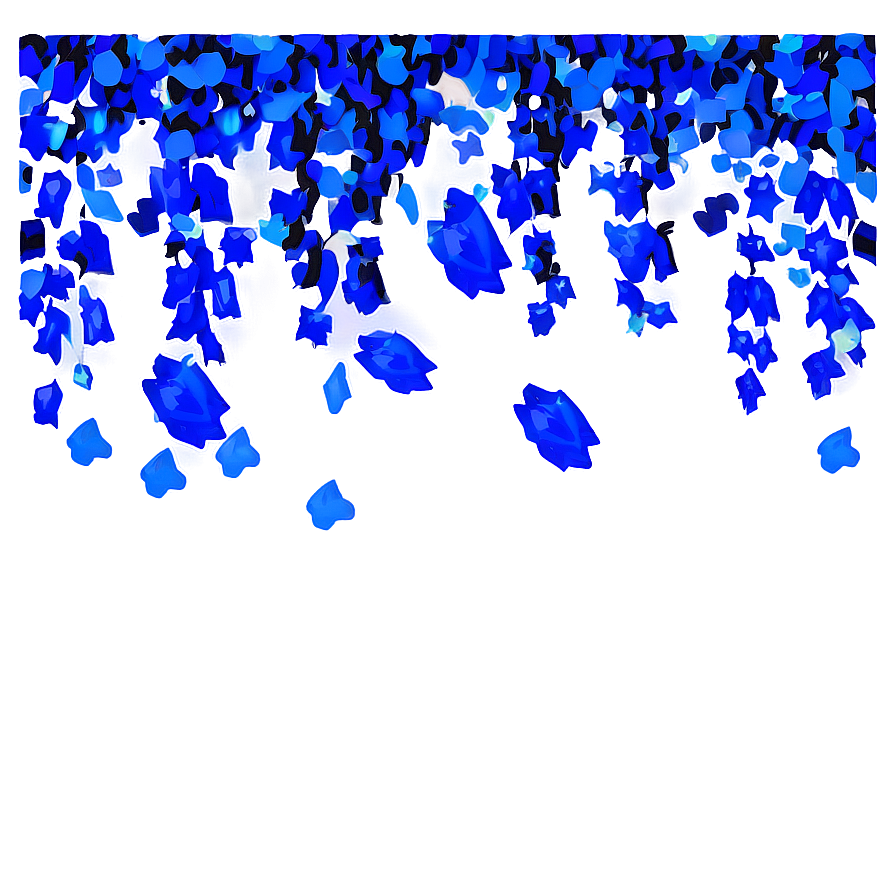 Cobalt Blue Confetti Fall Png 06262024